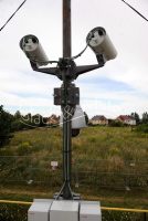 Absperrung am Erdrutschgelände